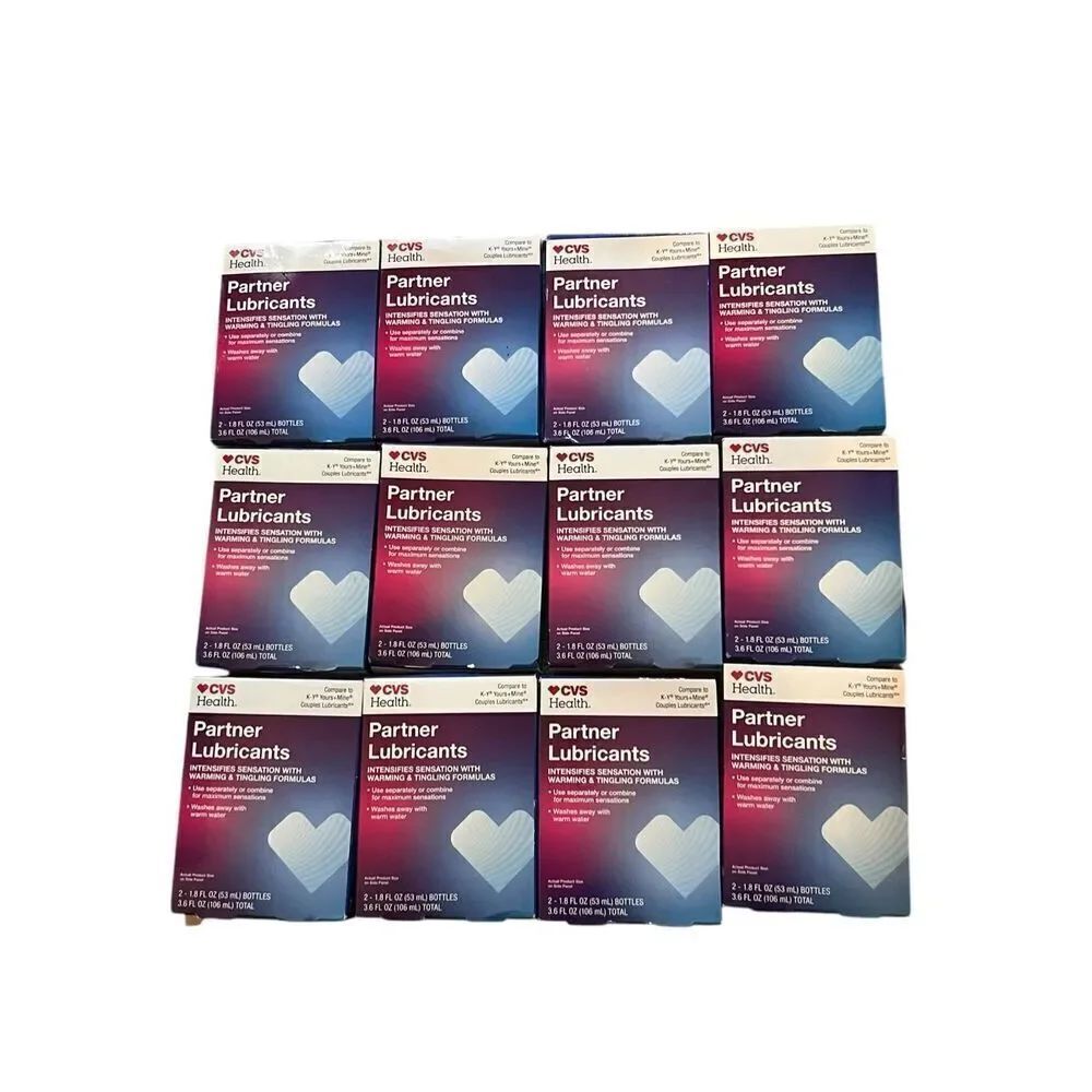 12 CVS Partner Lubricants Warming & Tingling Formulas Comp To Ky Yours+mine 2/26